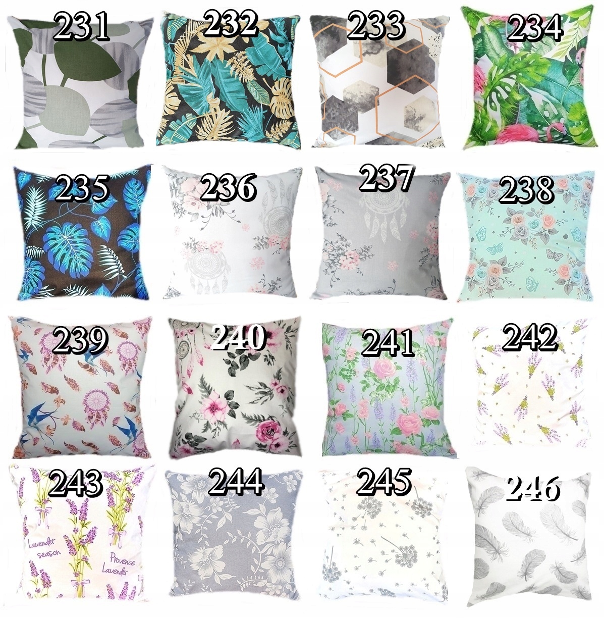 Poszewka na poduszkę jasiek 50x60 ponad 50 wzorów Kod producenta 205