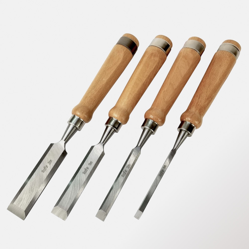 

Zestaw 4 dłuta stolarskie: 6,12,19, 25mm