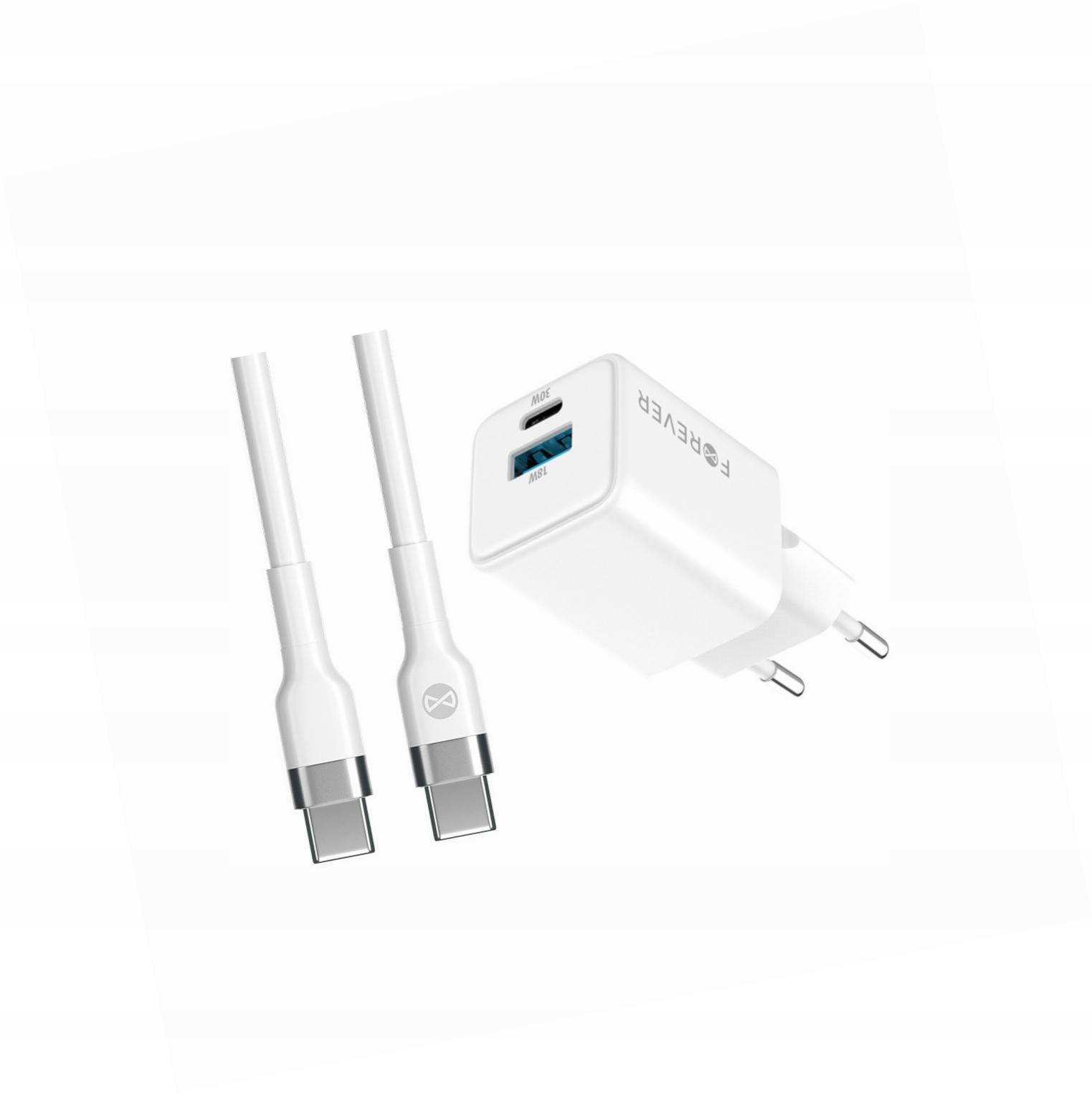 Szybka ładowarka GaN 30W Usb i Usb-c z kablem do Xiaomi Redmi Note 10