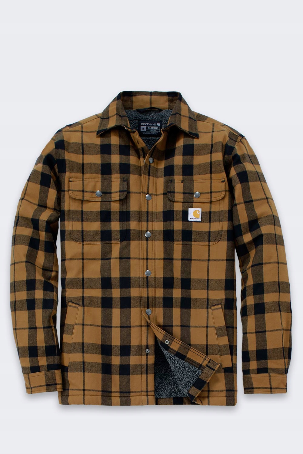 Svrchní košile Carhartt Heavy Flannel Sh Brown