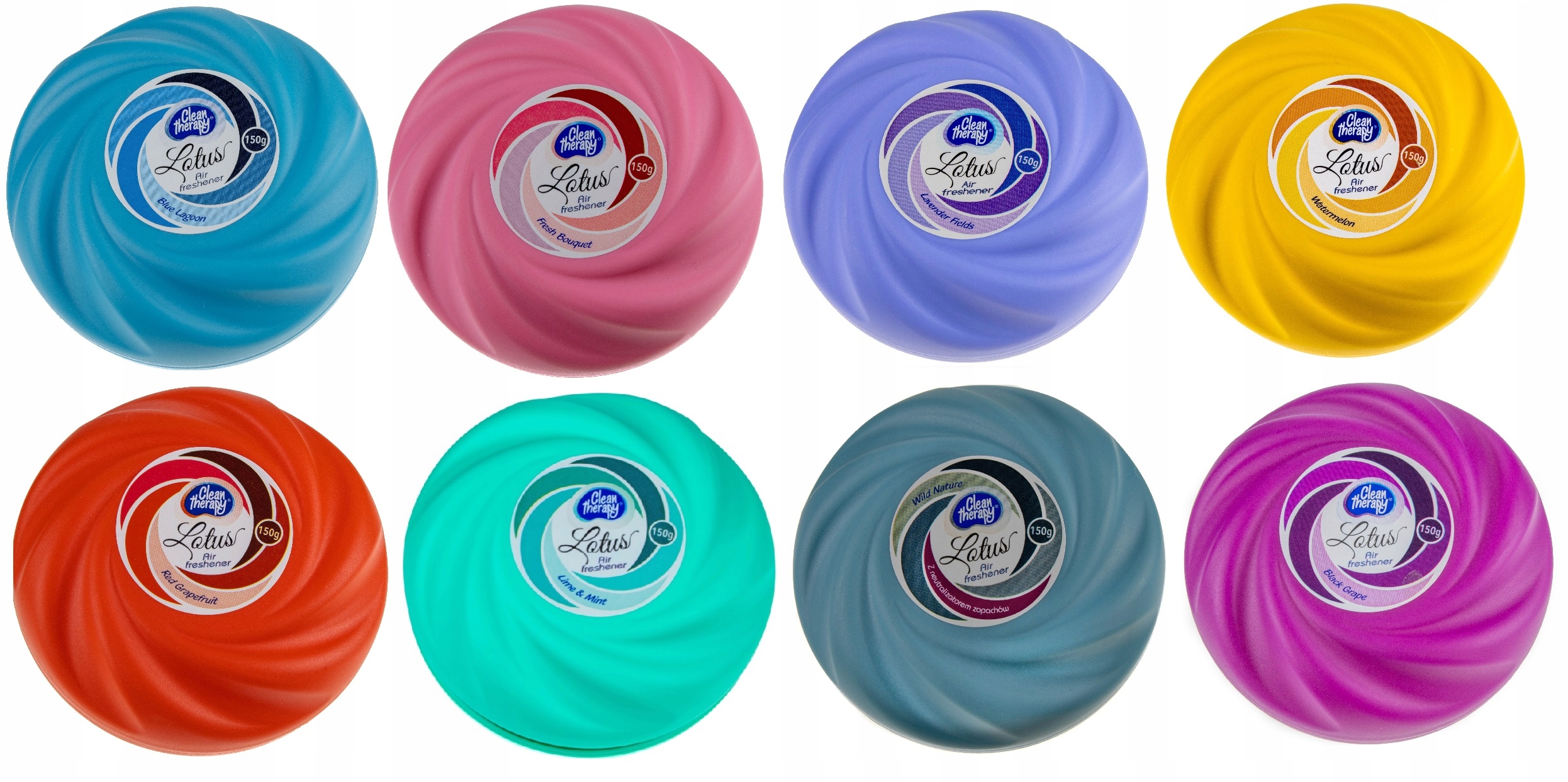 

8SZTUK Odświeżacz Powietrza W Żelu 150G Zestaw MIX