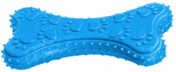 ZABAWKI DLA PSA KOŚĆ Z KAUCZUKU 10 CM NIEBIESKA