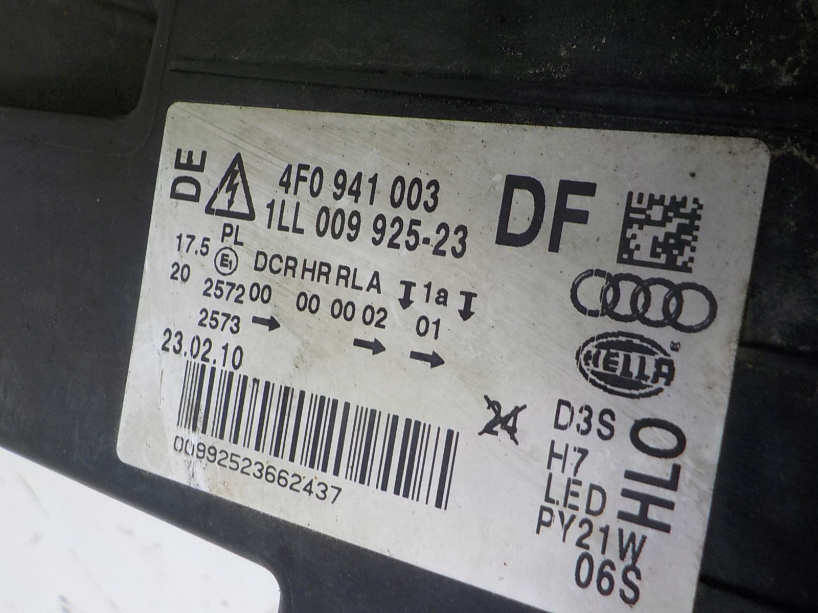 AUDI A6 C6 LIFT LED light left front front UK