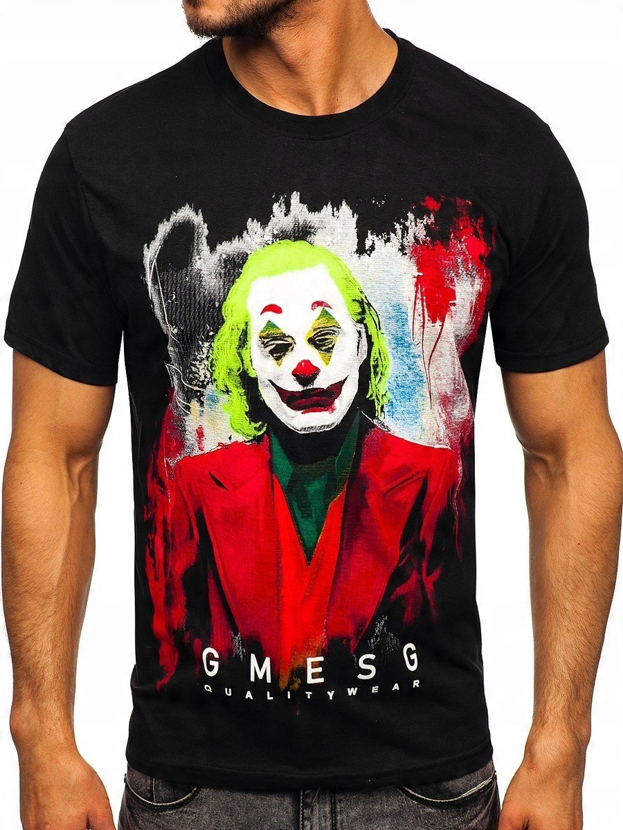 

T-shirt Koszulka Męska Czarna 192244 Rozmiar_m