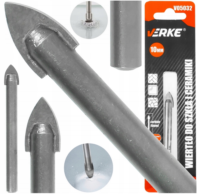 

Wiertło Płytek Ceramiki Szkła Gresu Glazury 10mm