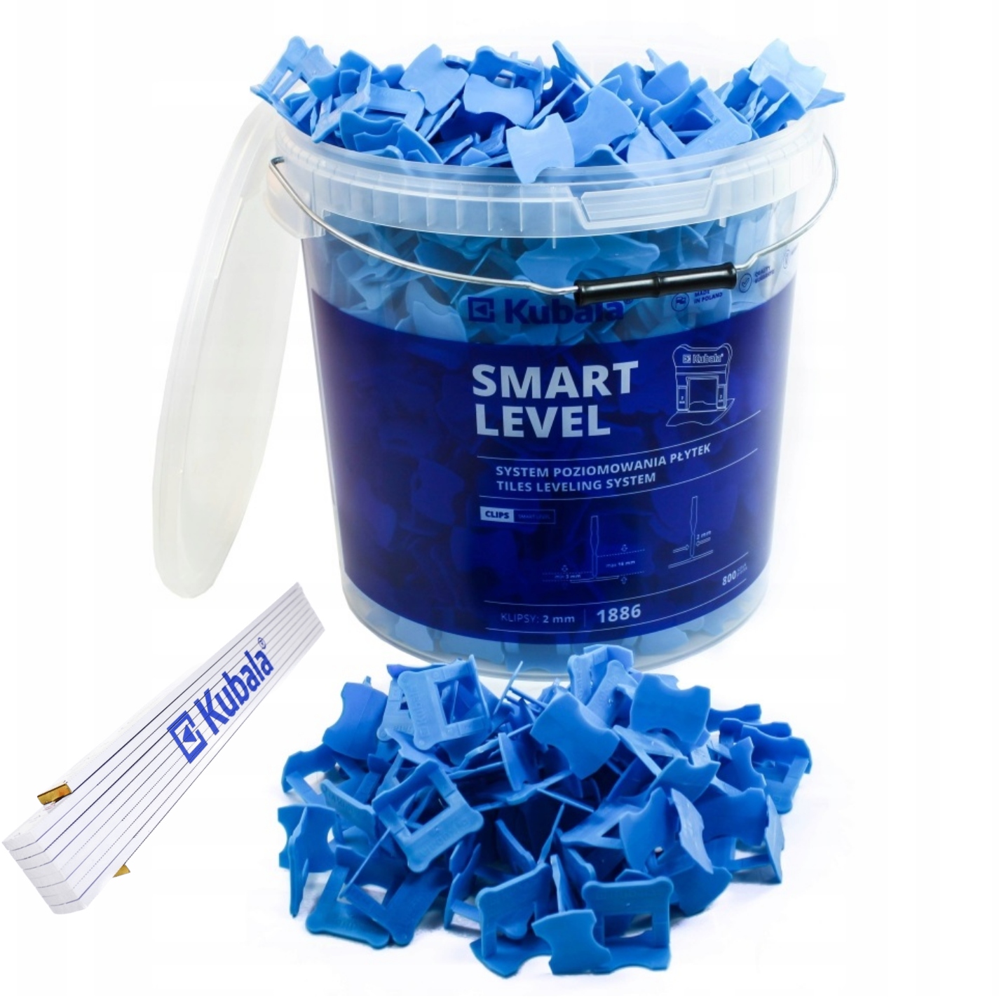 Kubala Smart Level Klipsy Pro Vyrovnávání Dlaždic 2 mm 800 kusů Dárek