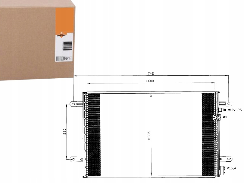 NRF35605 Kondenzátor Klimatizace Vw A6 04- Asistent řidiče #33