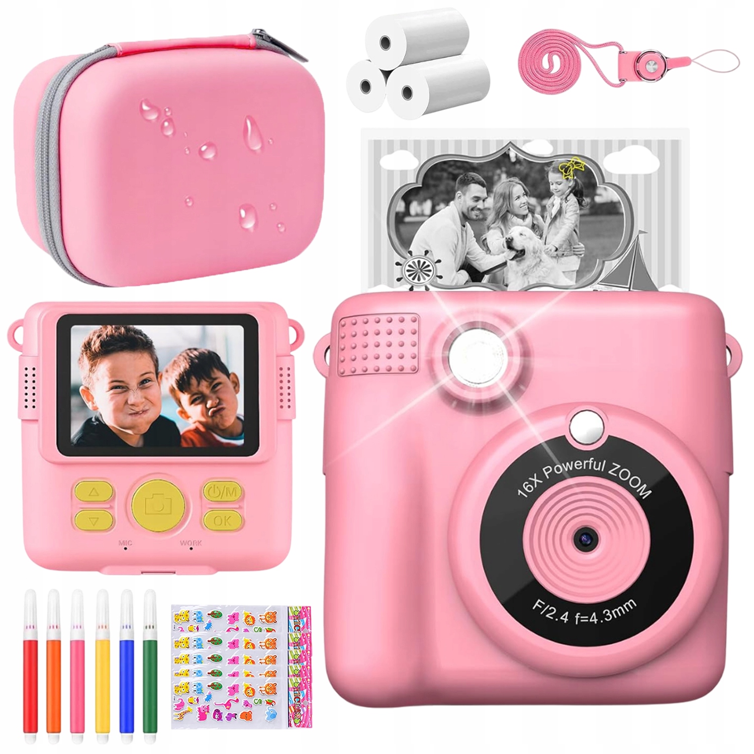 Digitální Instantní Fotoaparát Pro Děti S Tiskárnou Náplně