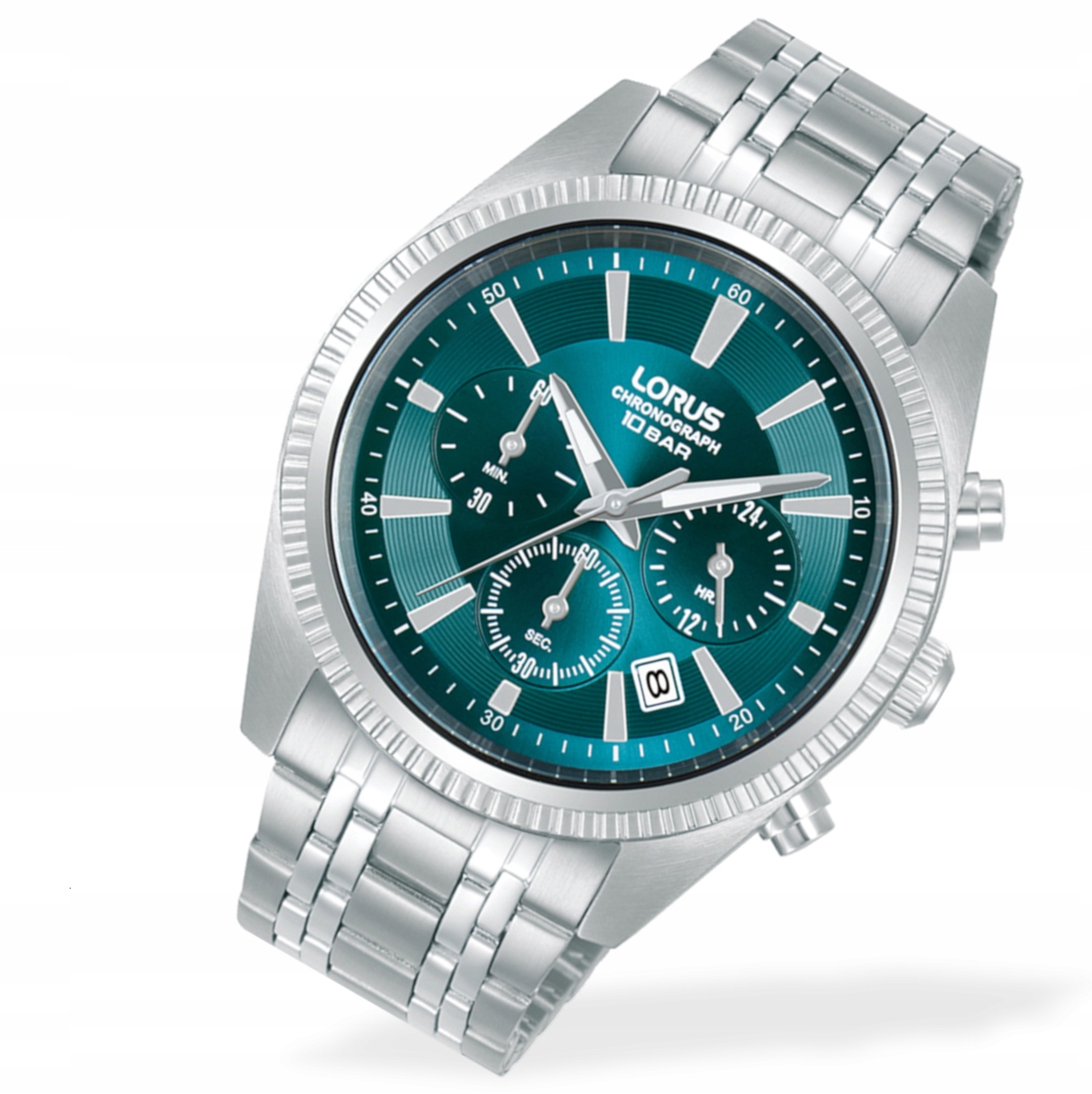 Pánské hodinky na ocelovém náramku Lorus Chronograf RT399KX9 Box Gravírování Bonus