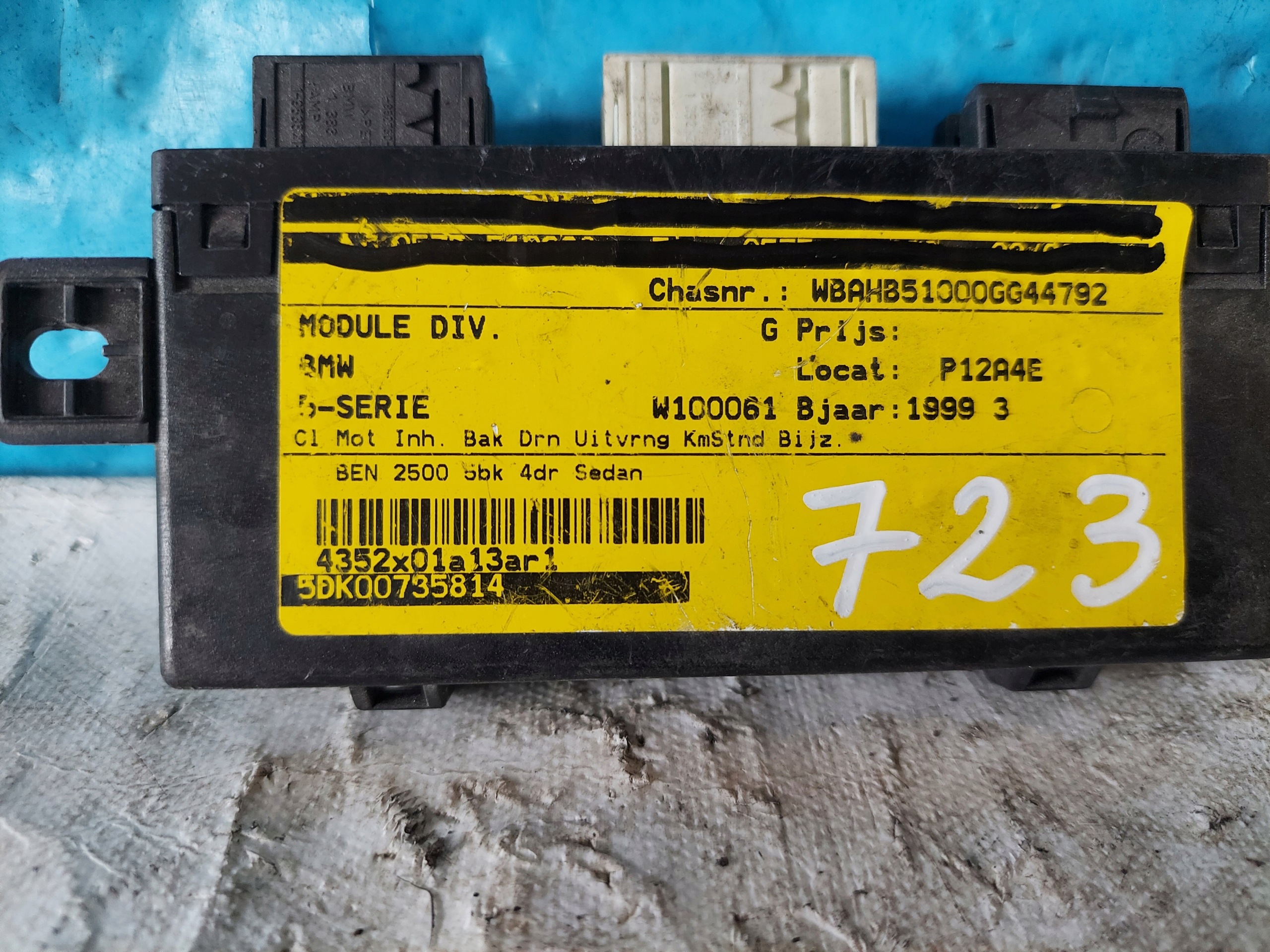 BMW E39 61358378767 control unit of the window