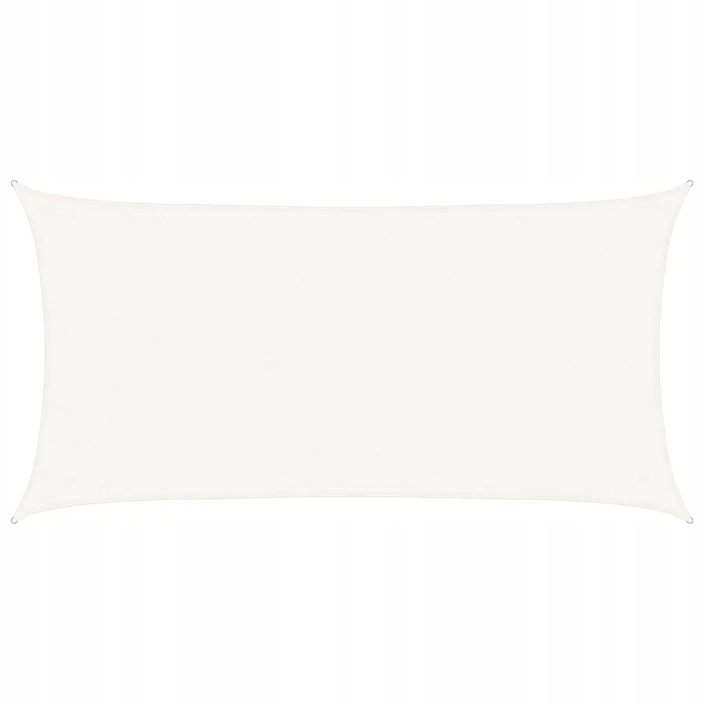 Sluneční plachta Hdpe bílá 6x3 m obdélníková, odolná vůči Uv záření