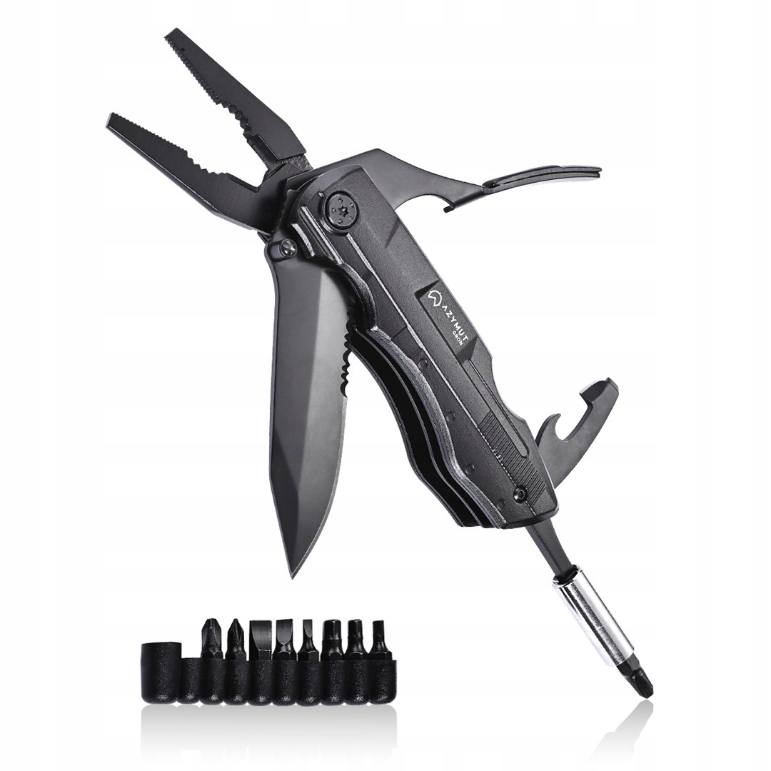 Multitool Azymut Gron 11 Narzędzi Bity Kabura