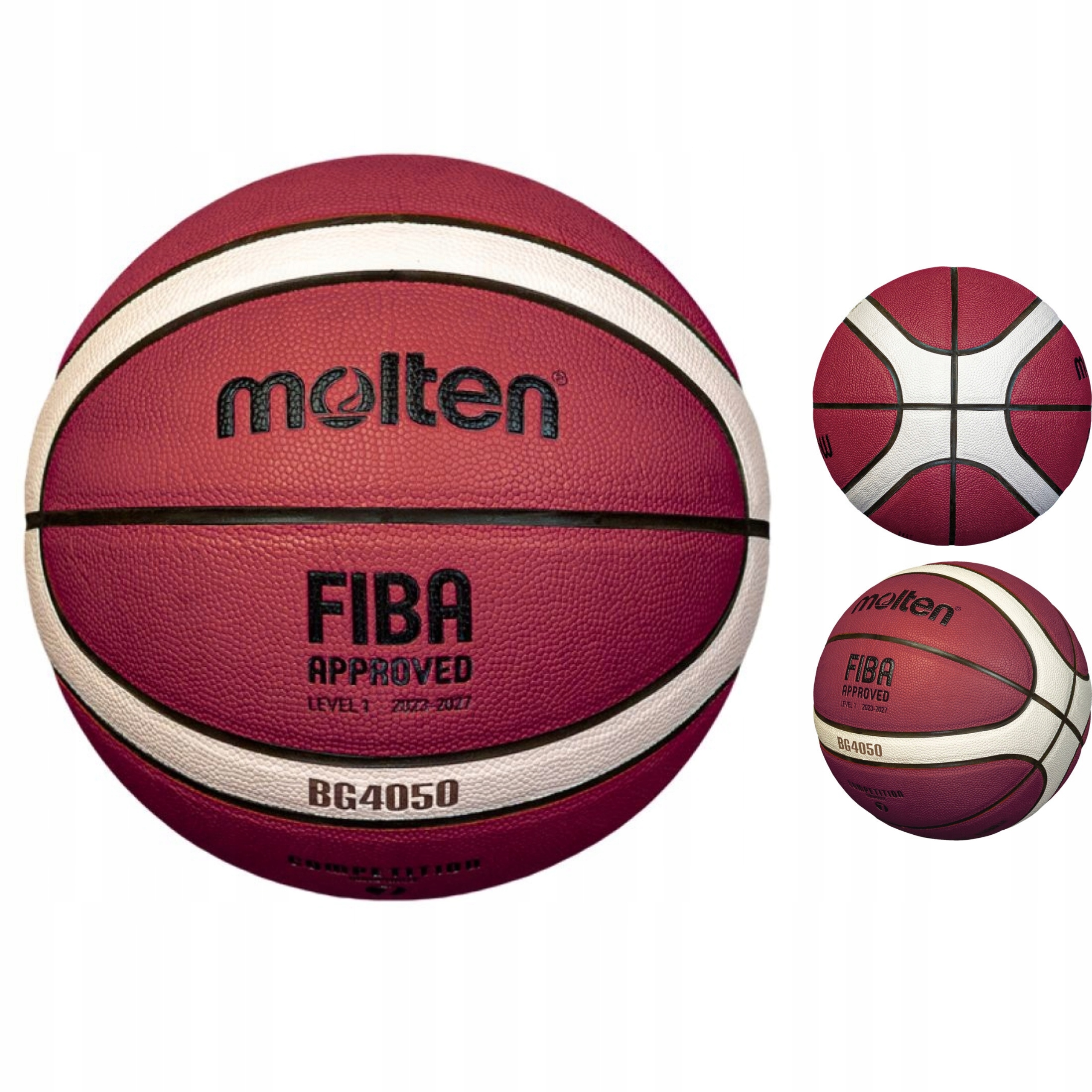 Molten Basketbalový míč 7 Halová syntetická kůže Premium Fiba Koš