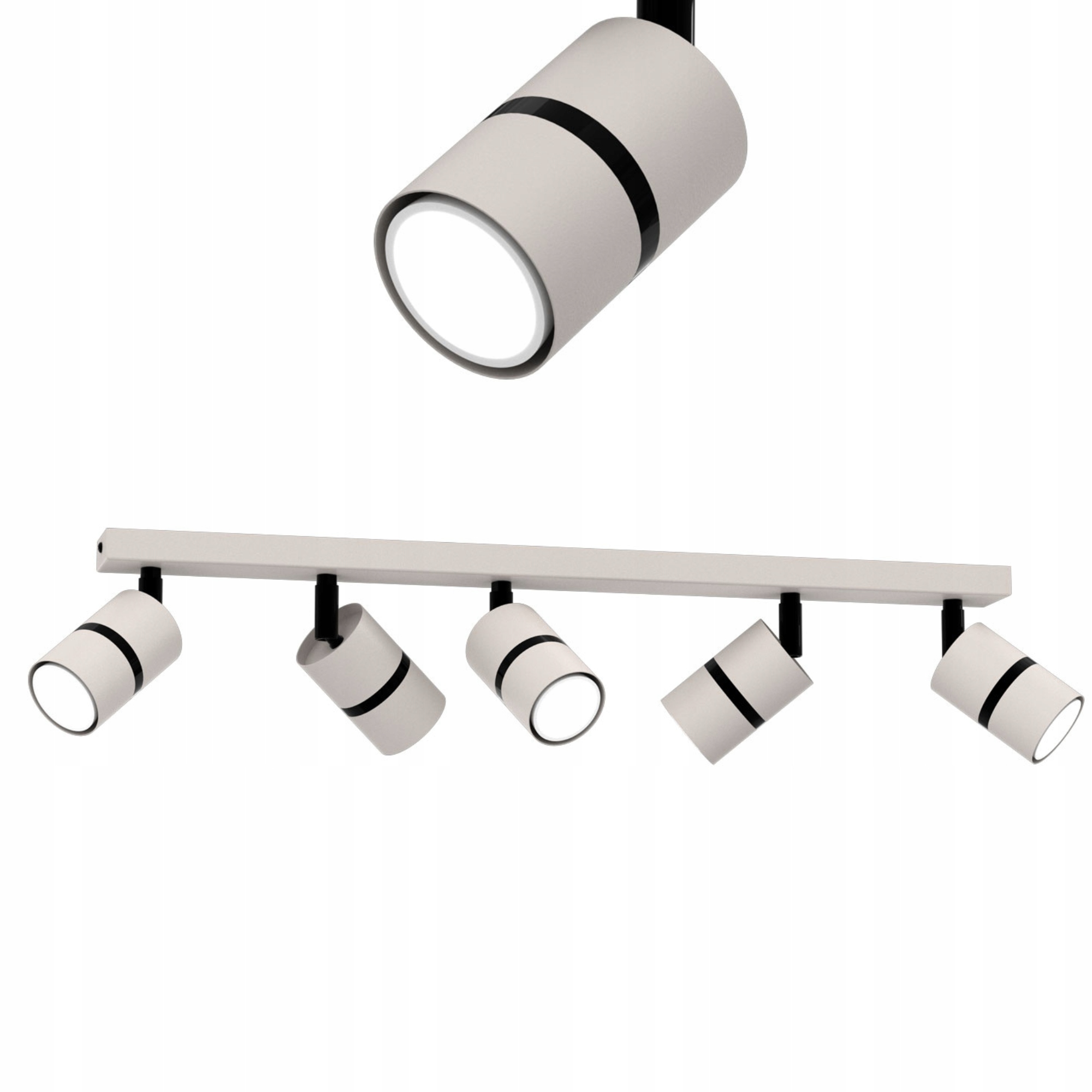 Stropné Svietidlo Pohyblivý Led GU10 Regulovateľný Ozdobný Svetlý Kašmír Čierny