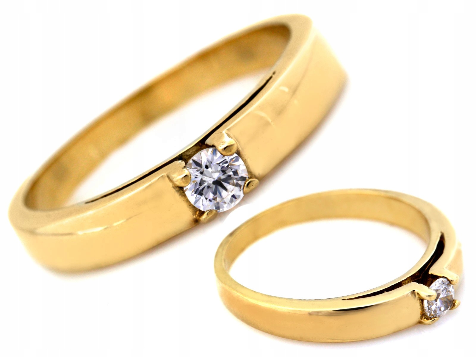 Ženský zlatý prstýnek 585 s módním krystalem, módní