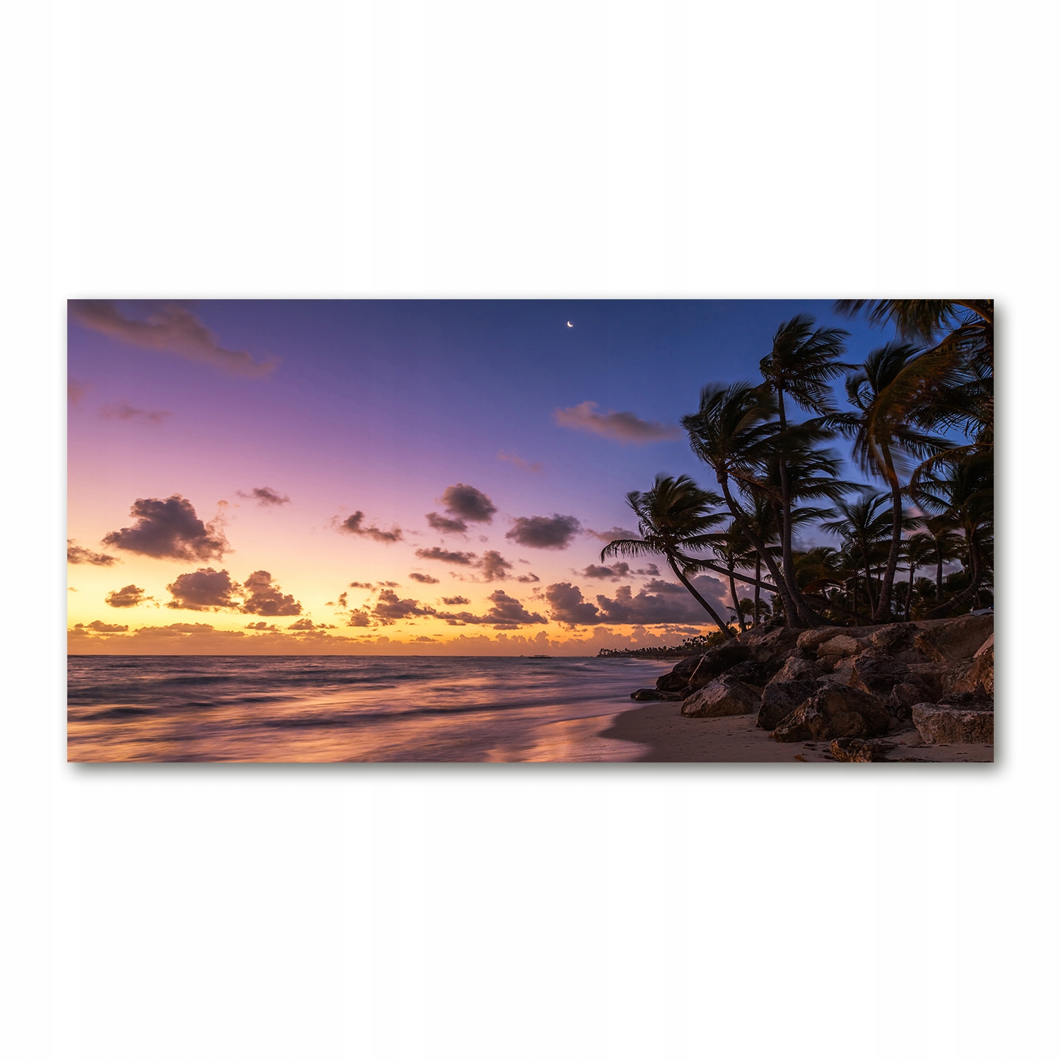 

Foto-obraz akryl Zachód na plaży zdjęcie 140x70 cm