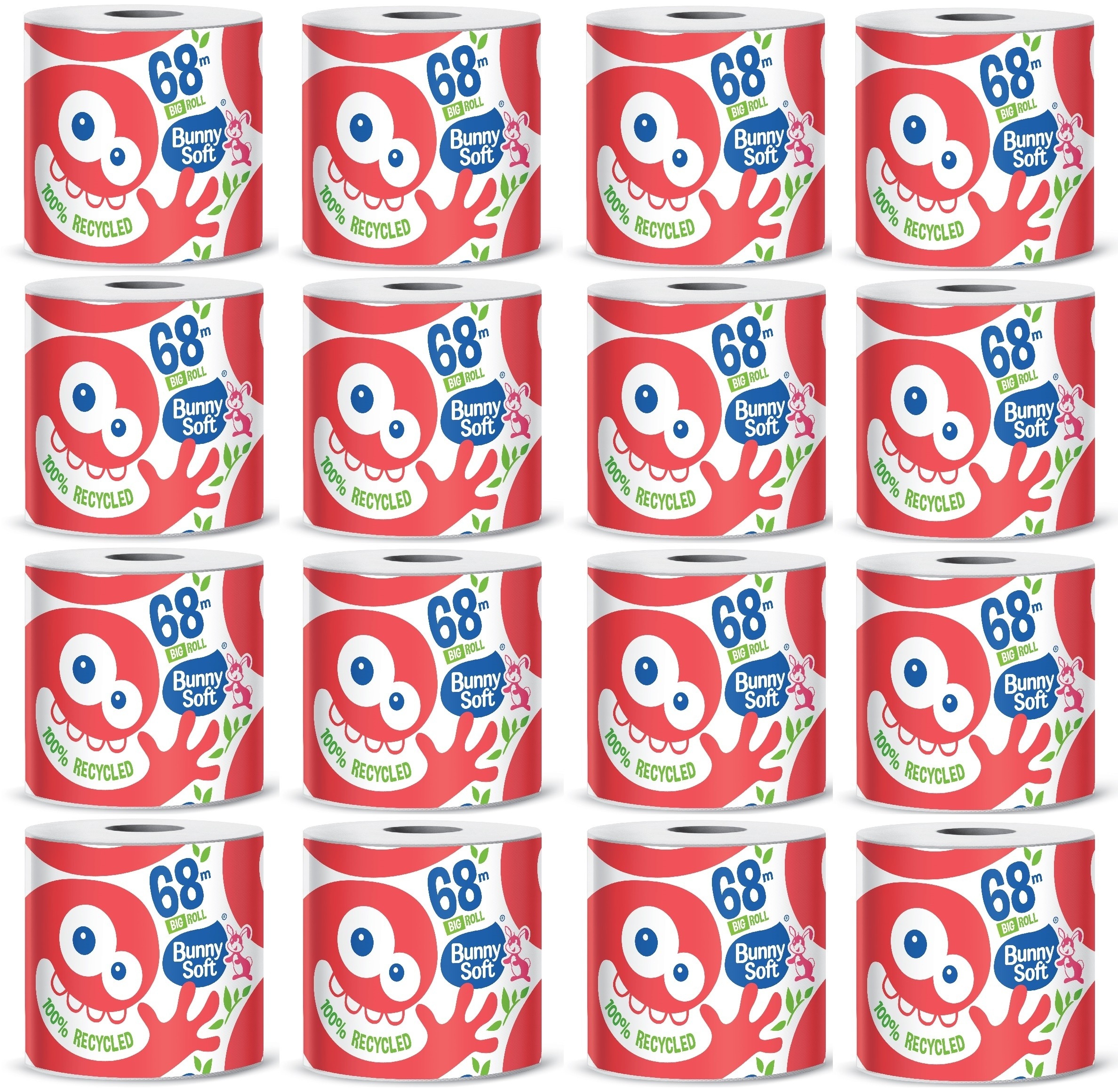 

Bunny Soft Papier toaletowy Big Rolka 68mb x16 szt