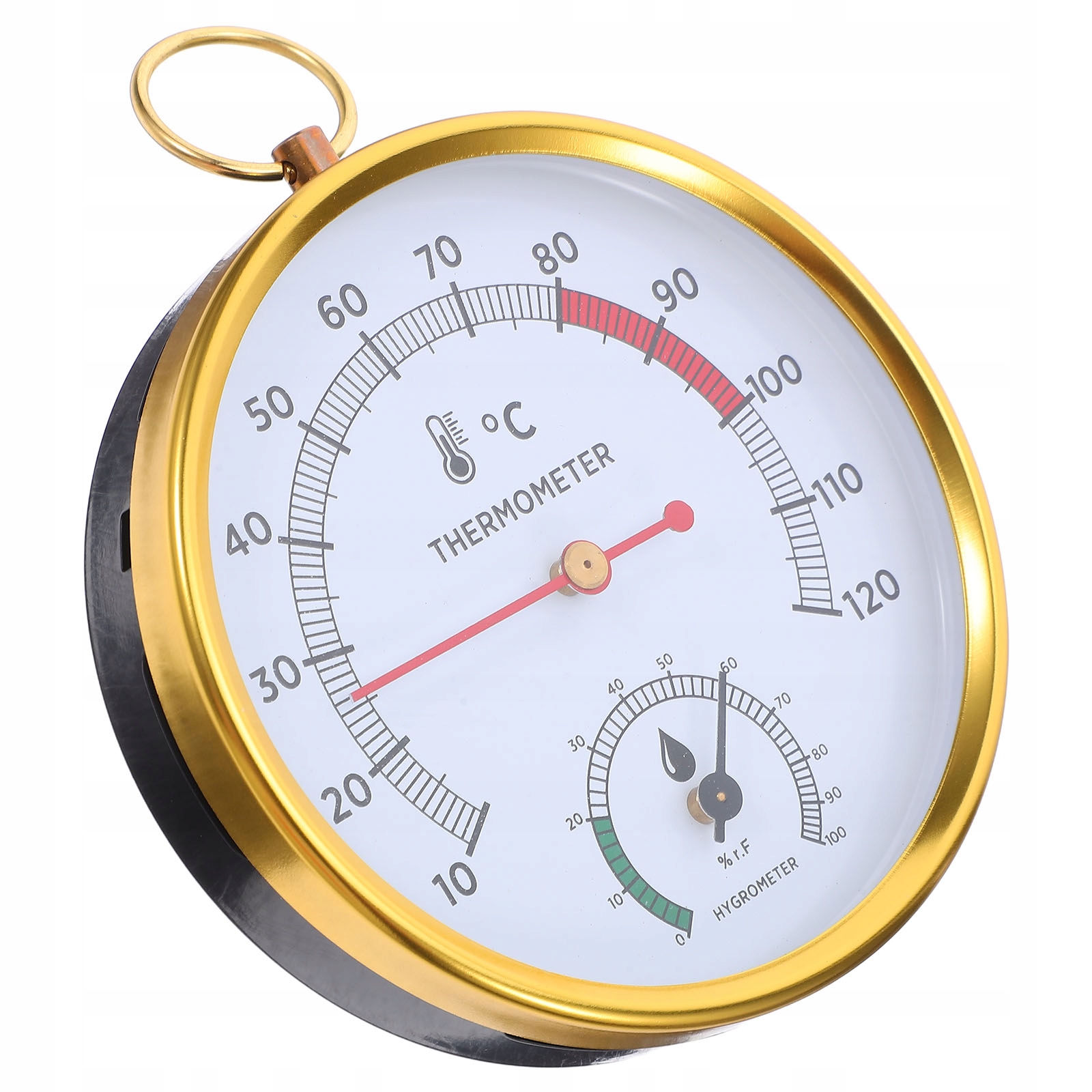 WYTRZYMAŁY MIERNIK WILGOTNOŚCI I TEMPERATURY DO SAUN, DO UŻYTKU WEWNĄTRZ POMIESZCZEŃ PAROWYCH