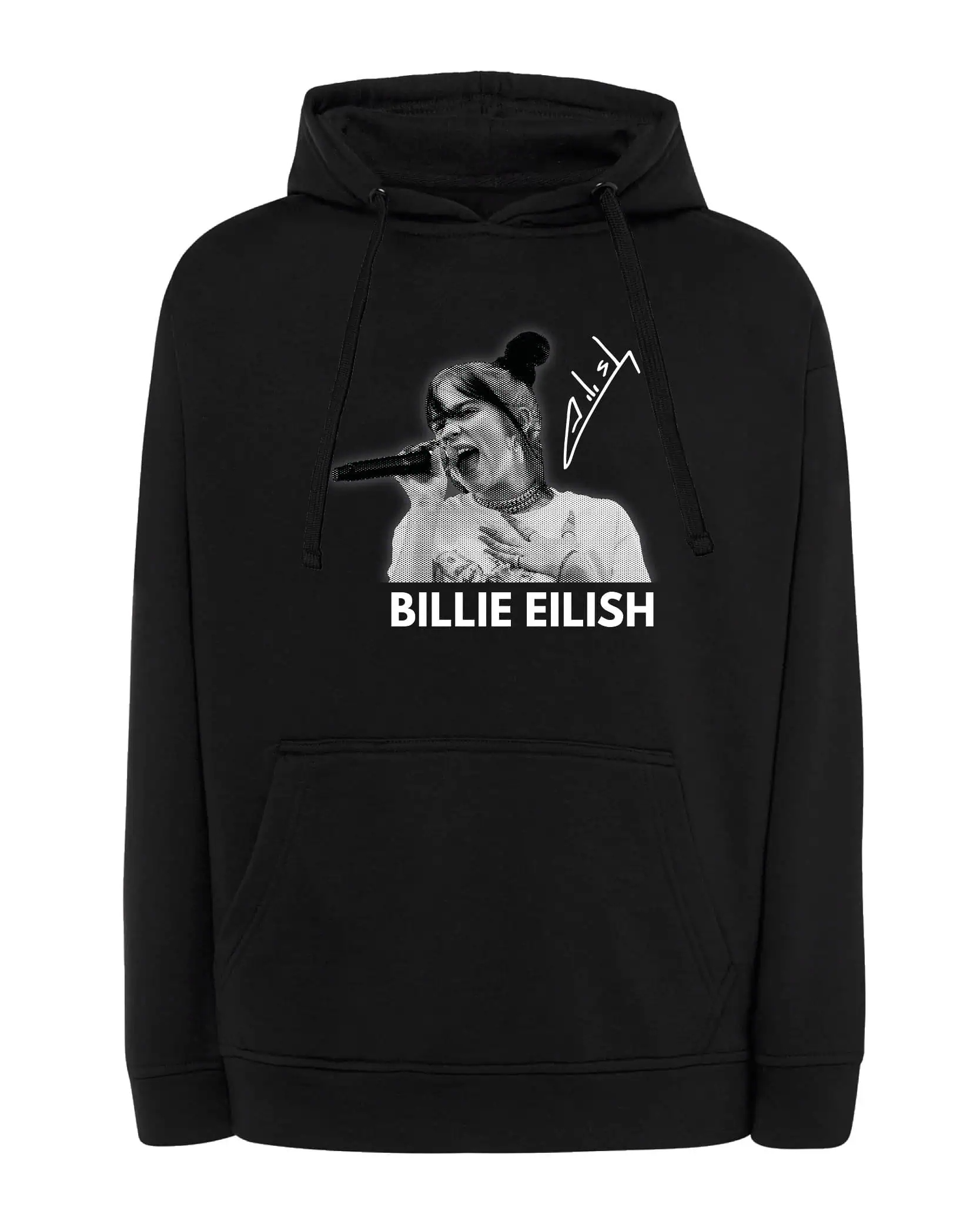 Mikina s kapucí Popová hvězda Idol Hudby s autogramem Černá L