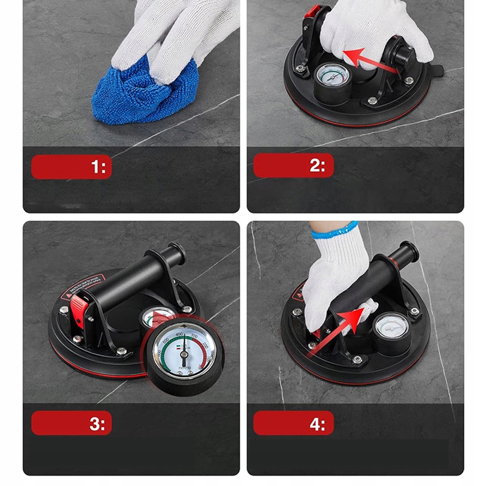 8'' PRZYSSAWKA WIBRUJĄCA DO PŁYTEK WIBRATOR DO POZIOMOWANIA MOCNA 2x Rodzaj przyssawka