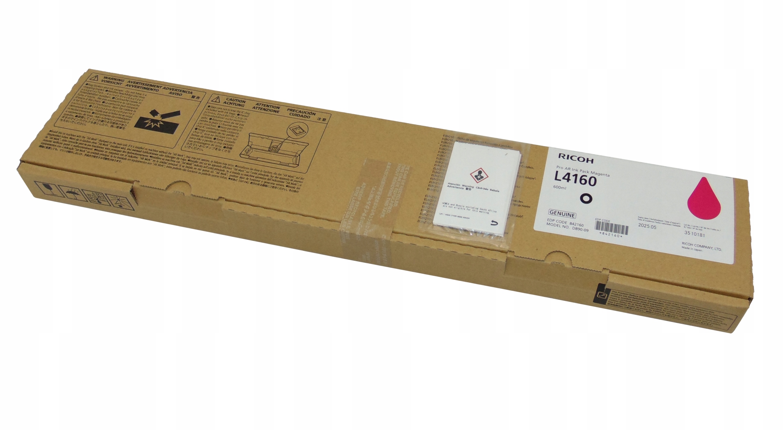 Atramentová kazeta Ricoh 842160 magenta pre L4160 Pro