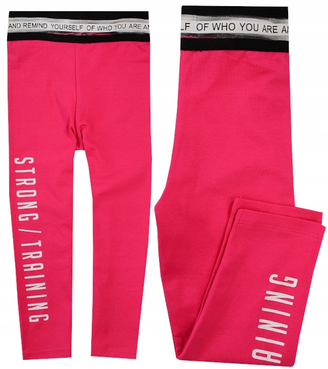 

Legginsy Getry Rybaczki Fitness Napisy 140 J143B