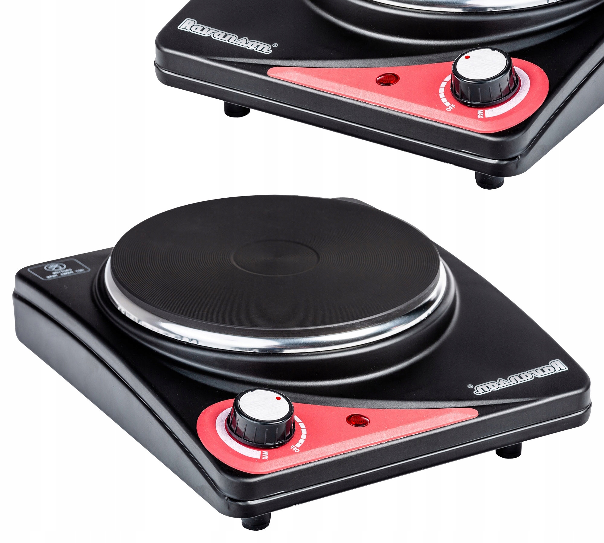 Kuchenka Elektryczna 1-PALNIKOWA Ravanson HP-7010B Wolnostojąca Biała