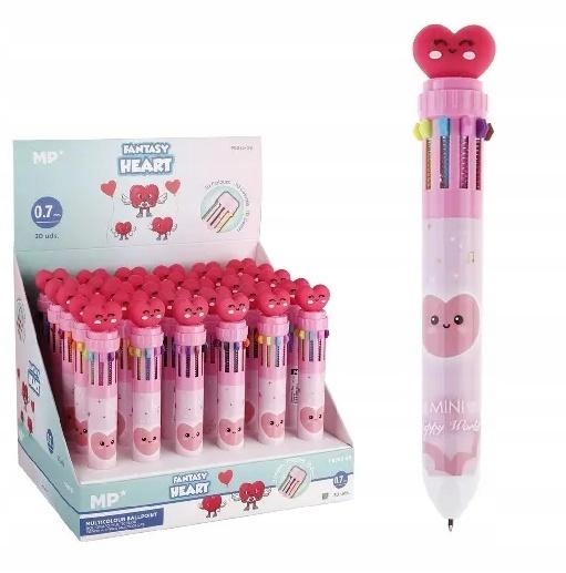 Mp Main Paper Propiska vícebarevný Fantasy 10v1 Srdce 0,7 mm (30)