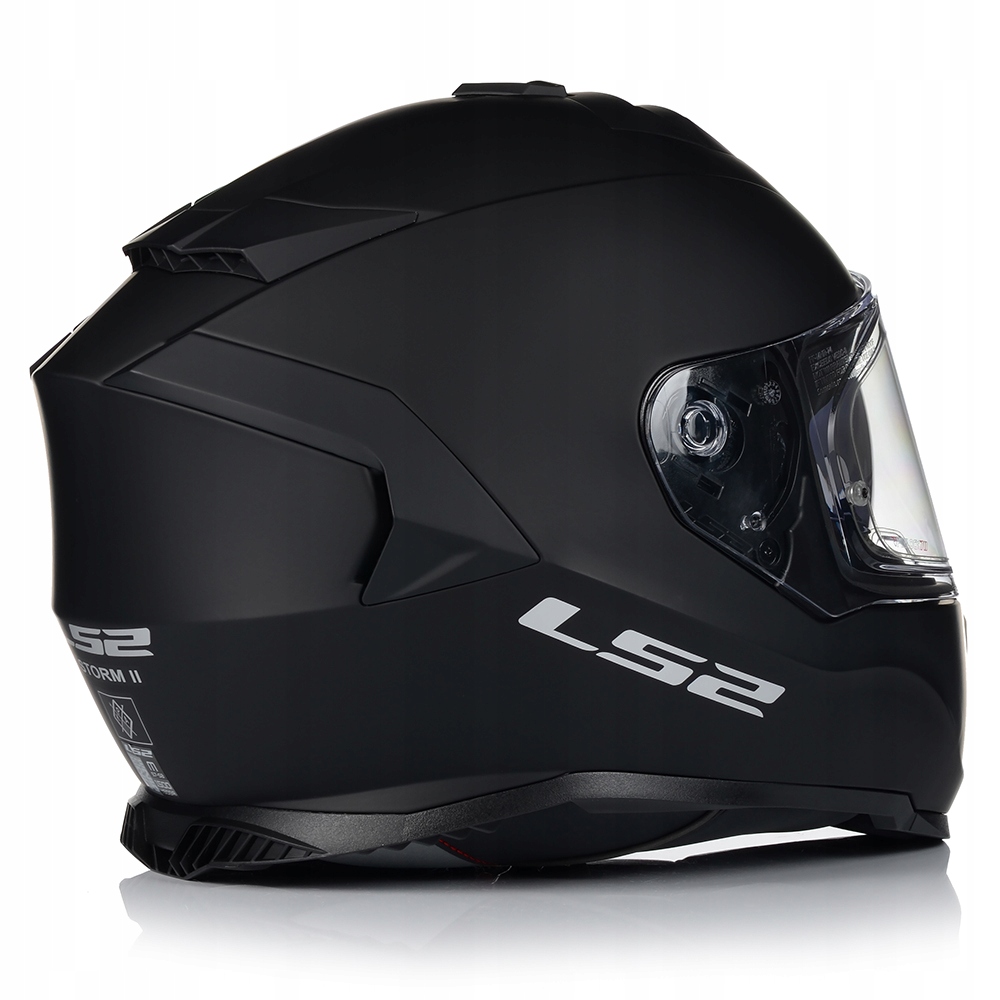 KASK MOTOCYKLOWY LS2 FF800 STORM II CZARNY MATT + PINLOCK + BLENDA 22.06 Kolor czarny