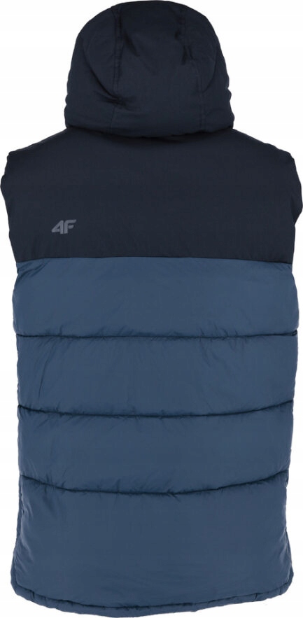 4F CIEPŁA KAMIZELKA Z KAPTUREM BEZRĘKAWNIK PUCHOWY 4F M151 GRANATOWY r. L Marka 4F