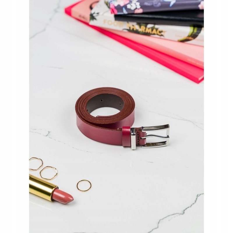 

Wąski pasek ze skóry naturalnej