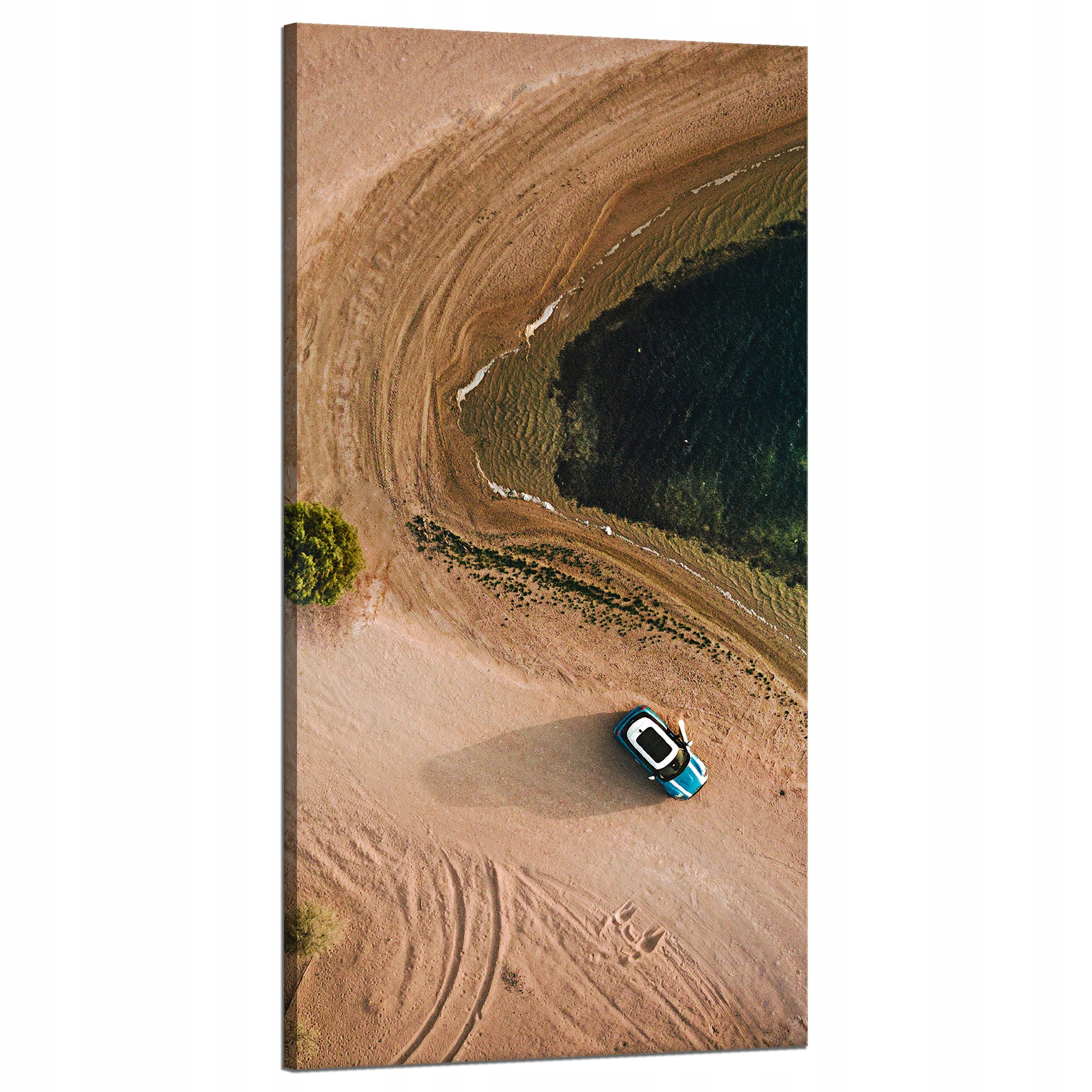 Obraz na plátně Auto Písek Stromy Voda Léto 60x120