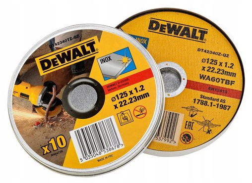 

Dewalt DT42340TZ Tarcza 125 Do Metalu Inox 10SZT