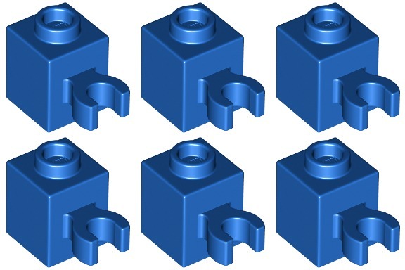 

Lego 30241b Klocek 1x1 Clip niebieski (3g) 6 szt.
