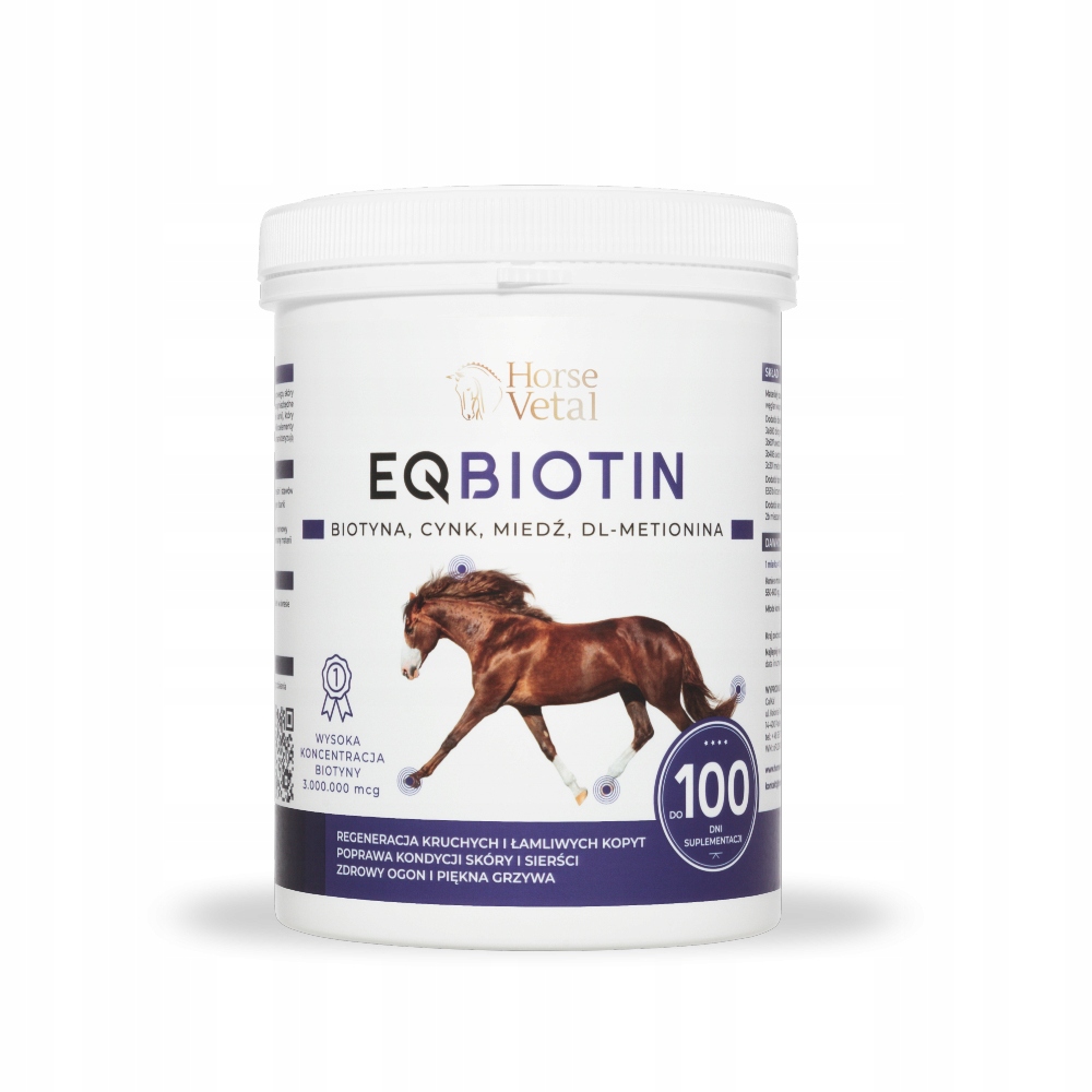 Eqbiotin 1kg- Biotyna Dla Koni 3.000.000 mcg