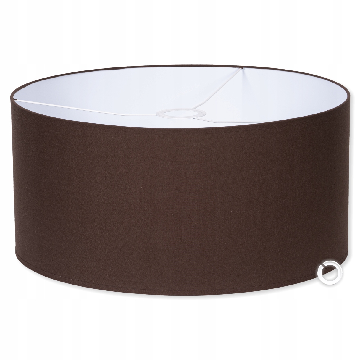 Klosz Walec Brązowy Abażur 50 25 cm E14 E27