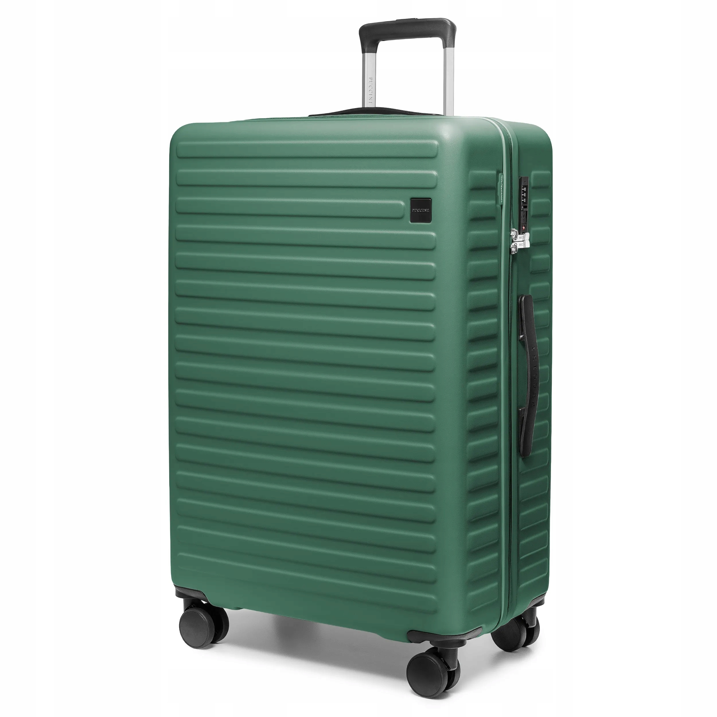 Puccini Walizka Duża Podróżna Na Kółkach Poliwęglan Zielona PC035A-5D