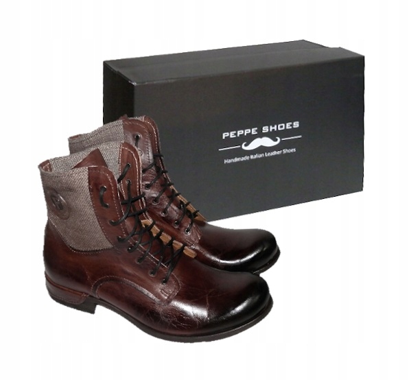 Kotníkové Boty Pepe Italské Ruční Vyrobené vel. 45