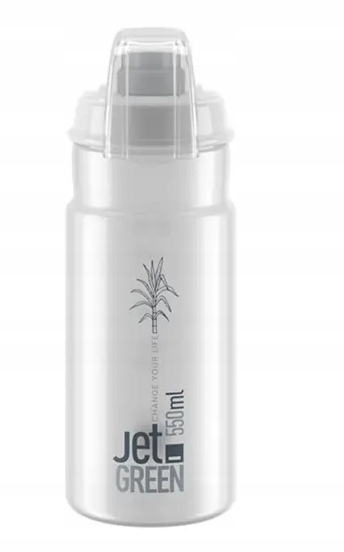 Elite Bidon Jet Green Plus Clear/grey 550ml EL0201