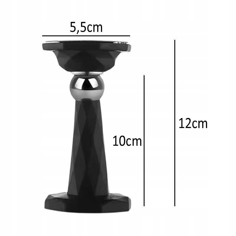 ODBOJNIK ODBÓJ DO DRZWI METALOWY MAGNETYCZNY STOPER OGRANICZNIK STAL CZARNY Stan opakowania oryginalne