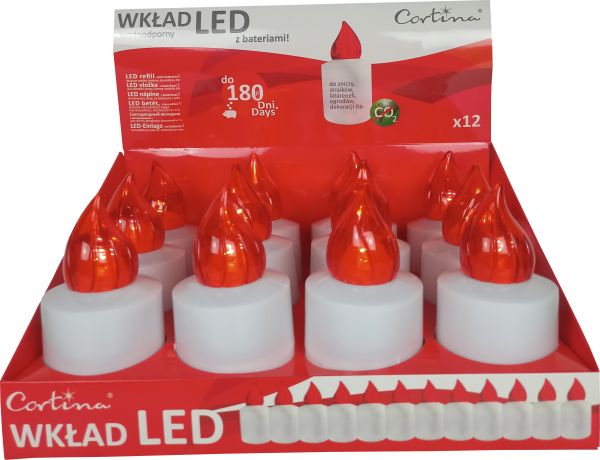 

Wkłady Led 180 Dni Znicz Elektryczny Baterie x12