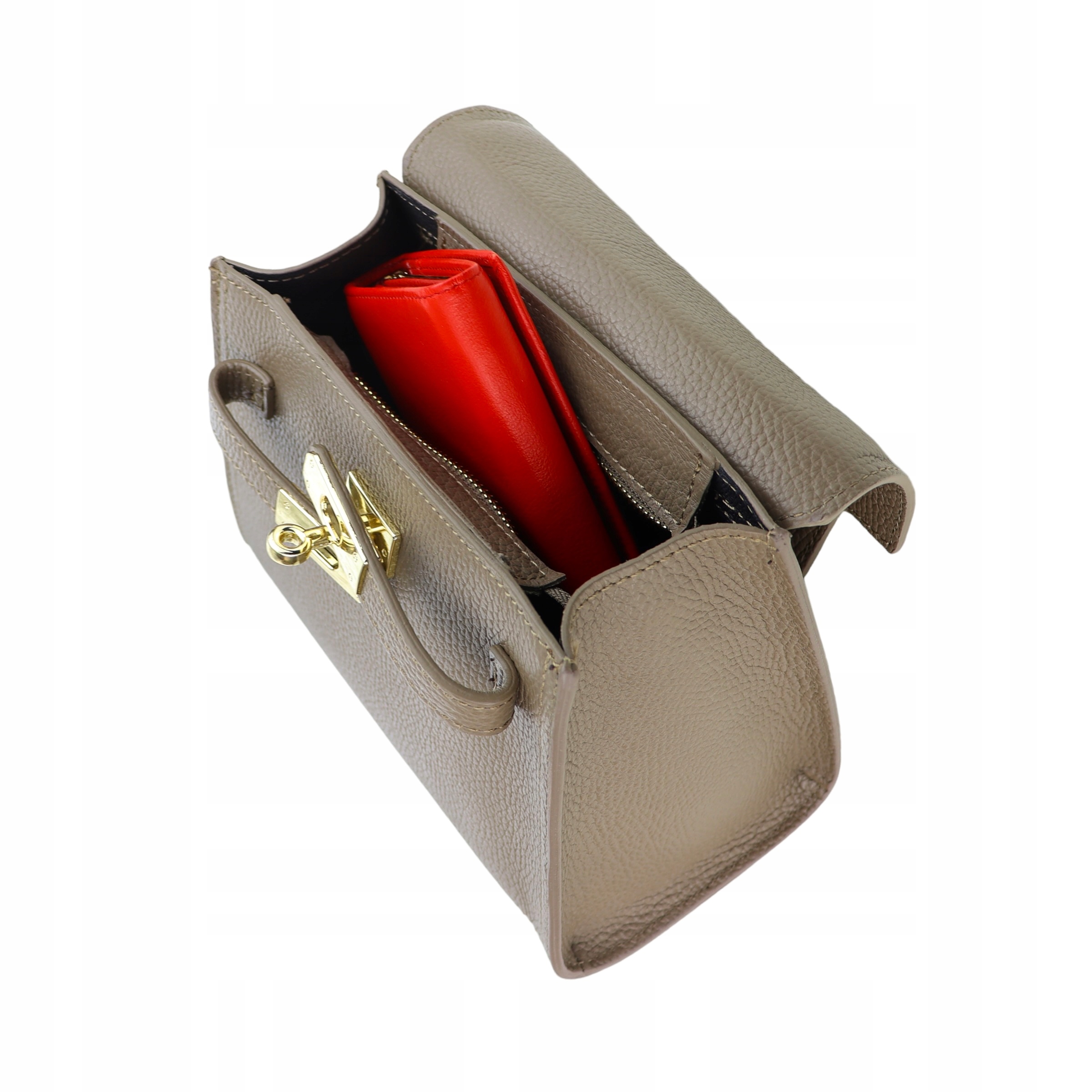 Torebka Skóra naturalna Bożena Cappuccino Płeć kobieta