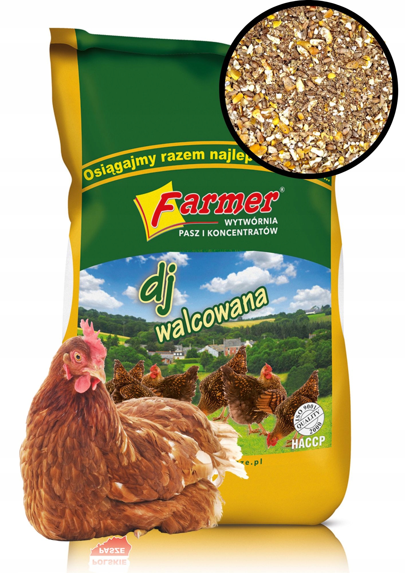 Pasza dla kur niosek naturalna Dj walcowana 25kg