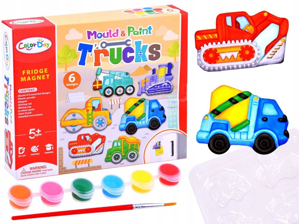 

Kreatywny zestaw Magnesy Diy Pojazdy Budowlane