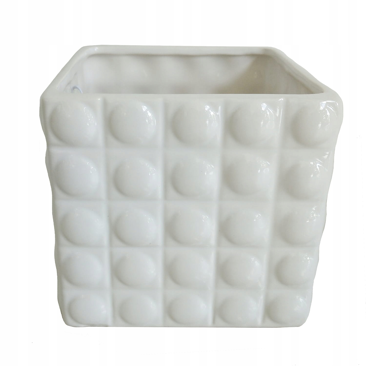 

Doniczka Ceramiczna Osłonka Na Kwiaty Biała 15 CM