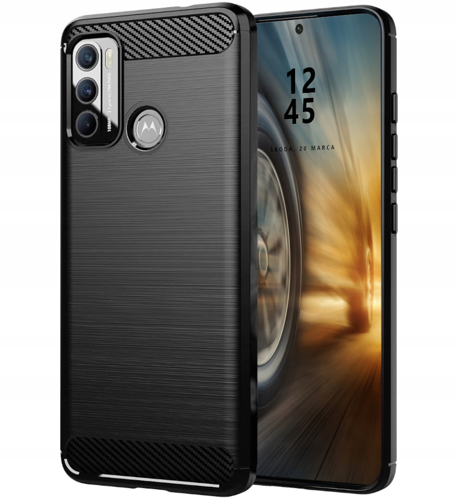 

Etui Pancerne Karbon Case Do Motorola G60 Szkło