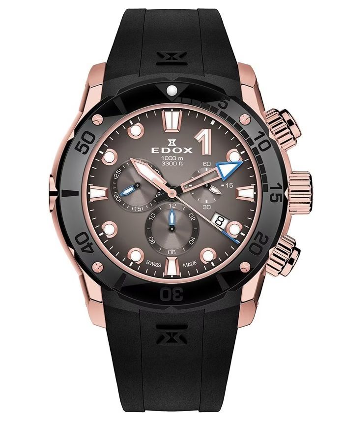 Edox CO-1 Chrono Titanium 10242-TINRCA-BRDR 45,00mm 100ATM