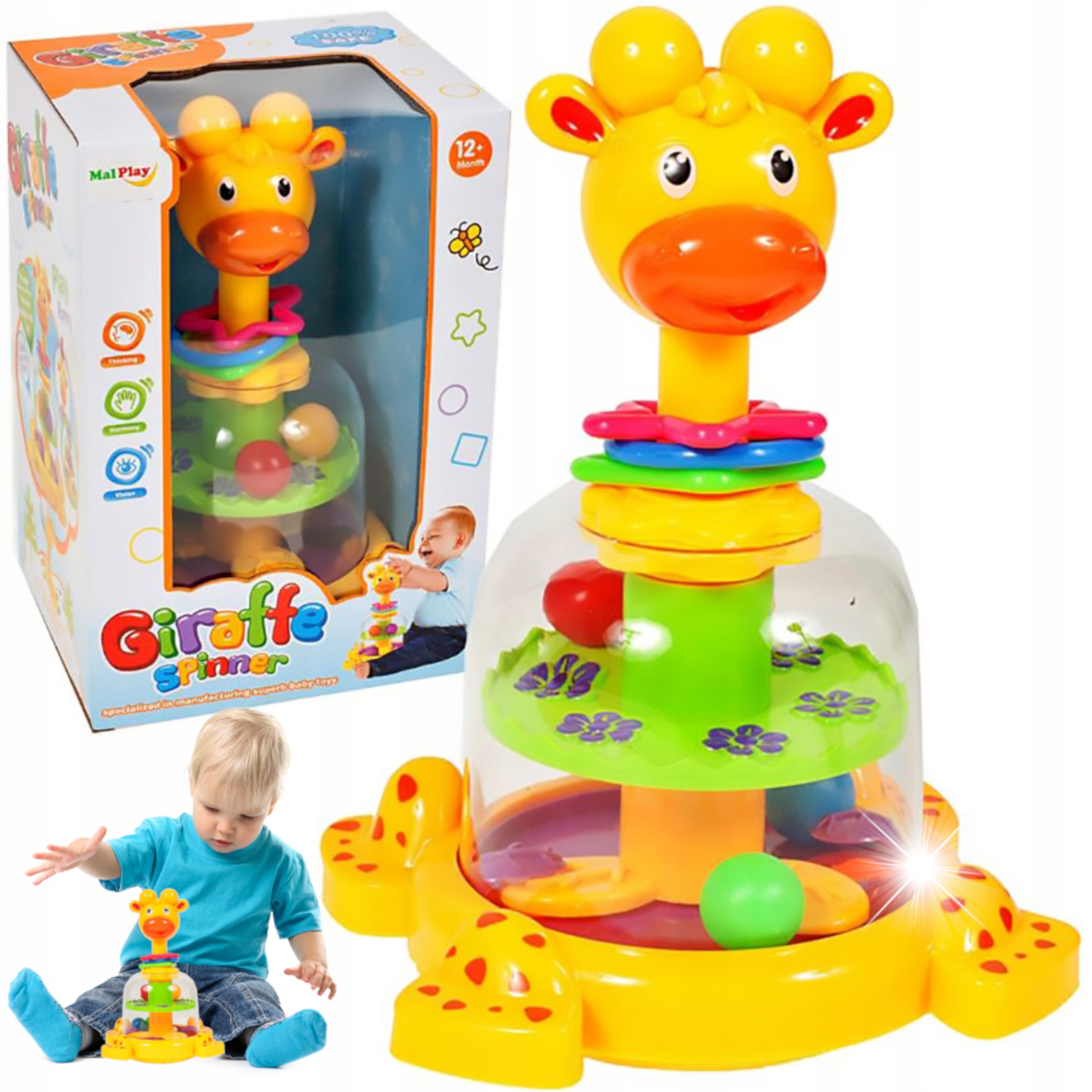 

Bączek Żyrafa Karuzelka Z Kuleczkami Spinner Bąk