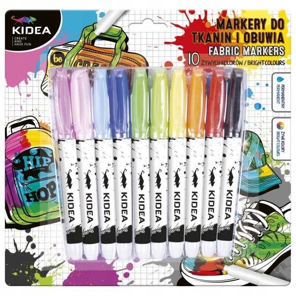 

Markery Kidea do obuwia i tkanin,