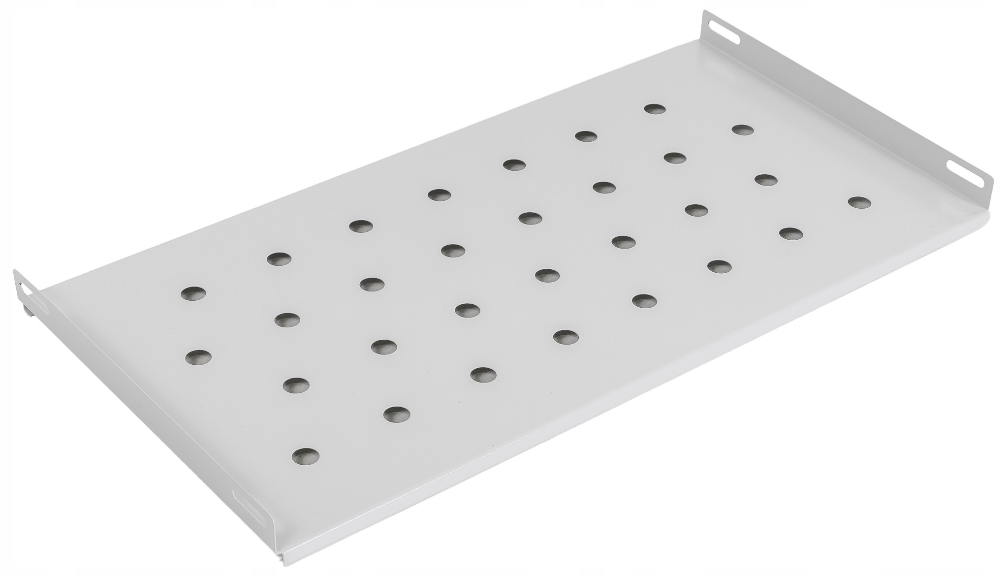 Półka stała RACK 19'' 1U 250mm, Netrack, szara